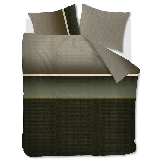 Beddinghouse Kian - Housse de couette - Vert olive 200x200/220 cm