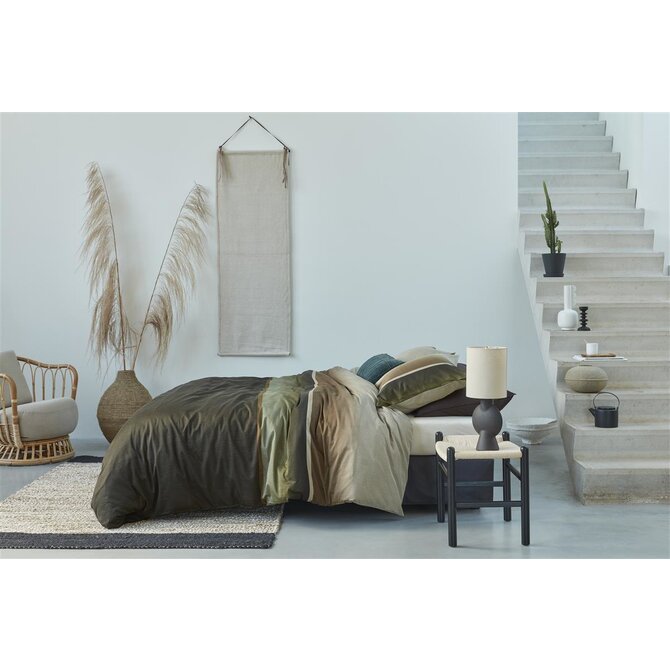 Beddinghouse Kian - Housse de couette - Vert olive 200x200/220 cm