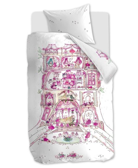 Beddinghouse x Hanneke de Jager Mousehouse  Pink 100 x 135 cm