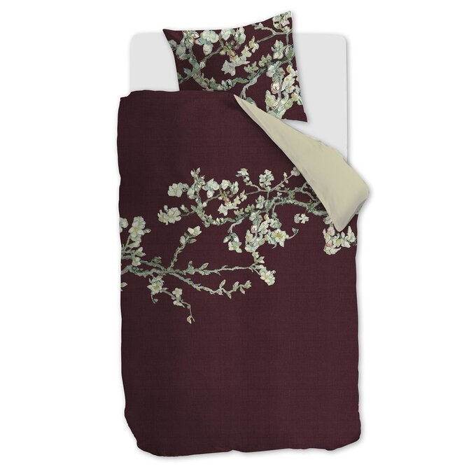 Beddinghouse x Van Gogh Blossom  Dark Red 140x200/220 cm