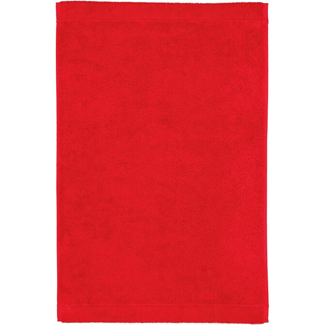 Cawo Lifestyle Uni Guest towel Red