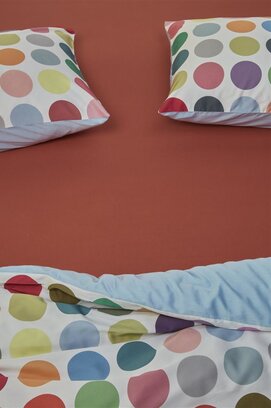 Beddinghouse Dutch Design Organic Lycra Hoeslaken - Red 200x200/220 cm Hoekhoogte: 40 cm