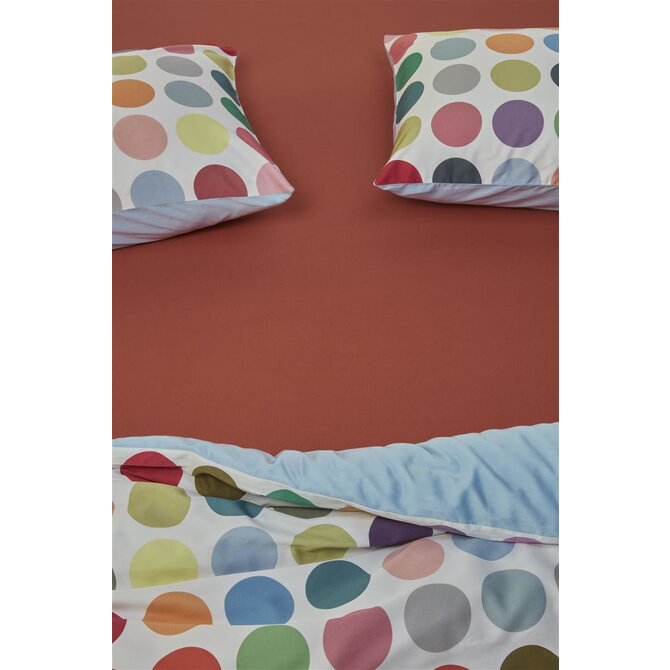 Beddinghouse Dutch Design Organic Lycra Hoeslaken - Red 200x200/220 cm Hoekhoogte: 40 cm