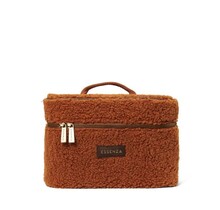 Essenza Tracy Teddy Beauty Case L: 25 - W: 17 - H: 17 Leather brown