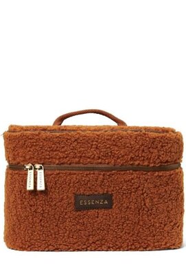 Essenza Tracy Teddy Beauty Case L : 25 - L : 17 - H : 17 Cuir marron