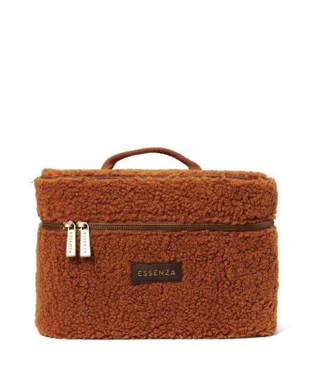 Essenza Tracy Teddy Beauty Case L: 25 - W: 17 - H: 17 Leather brown