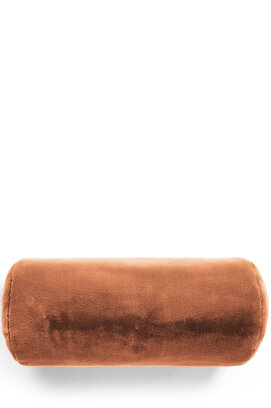 Essenza Furry roll cushion Bright terra 22x50