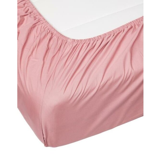 Essenza Minte drap-housse 80x200 Rose poussiéreux
