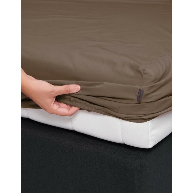 Essenza Minte drap-housse 90x200 Café Noir