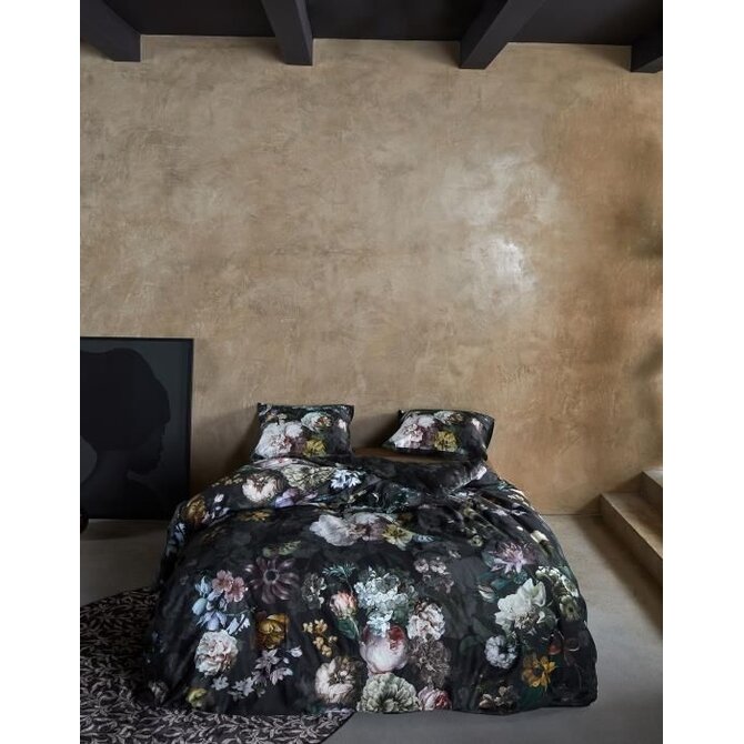 Essenza Fleur Festive Taie d'oreiller Blooming black 60x70