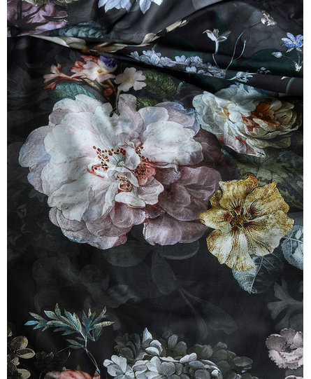 Essenza Fleur Festive  dekbedovertrek Blooming black 2p set 200x220