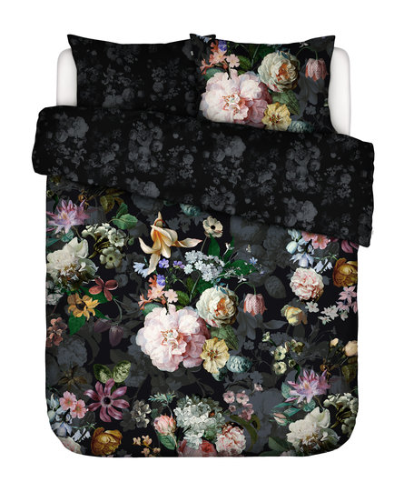 Essenza Fleur Festive  dekbedovertrek Blooming black 2p set 200x220