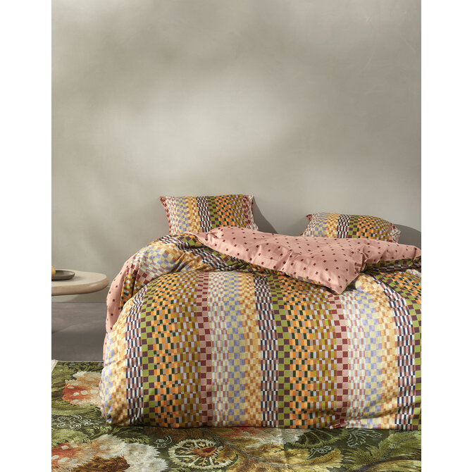 Essenza Stach Duvet dekbedovertrek 2p set 260x220 Antique pink