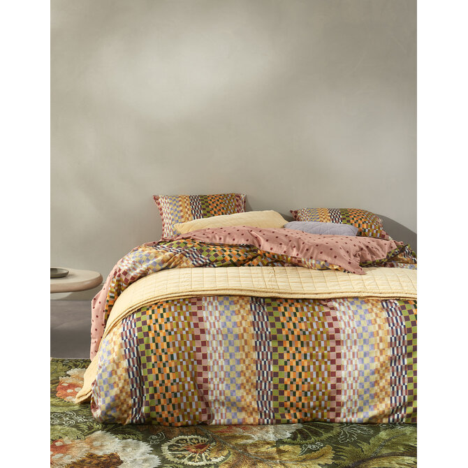 Essenza Stach Duvet dekbedovertrek 2p set 260x220 Antique pink