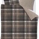 Rivièra Maison Rivièra Maison Cozy Check Housse de Couette 140x200/220 cm Marron