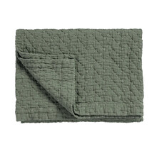 Vandyck PURE 10 G.DYED Couvre-lit 260x260 vert sauge