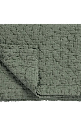 Vandyck PURE 10 G.DYED Bedsprei 260x260 sage green