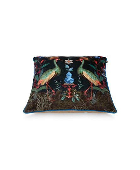 Pip Studio Cushion Flirting Birds Dark Blue 60x60cm