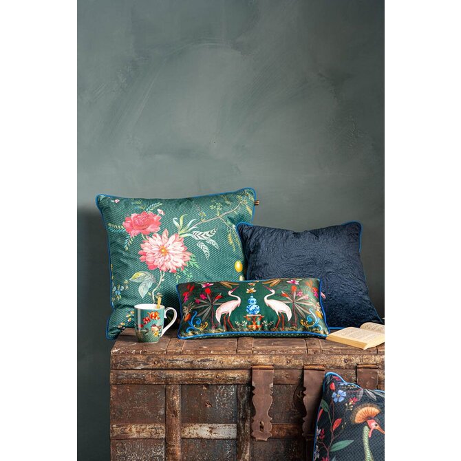 Pip Studio Cushion Quilted Dark Blue 50x50cm