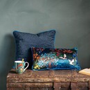 Pip Studio Pip Studio Coussin matelassé bleu foncé 50x50cm