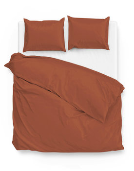 Zo! Home Satinado Dekbedovertrek 140x200/220 Copper Orange