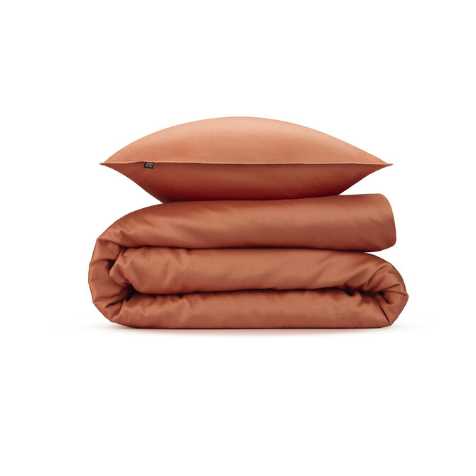 Zo! Home Satinado Dekbedovertrek 140x200/220 Copper Orange