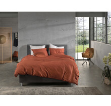 Zo ! Home Satinado Housse de couette 140x200/220 Copper Orange