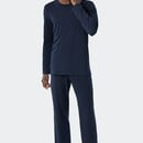 Schiesser Schiesser Pyjama long bleu foncé 178116 56/XXL