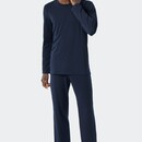 Schiesser Schiesser Pyjama Long dark blue 178116 56/XXL