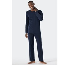 Schiesser Pyjama Long dark blue 178116 50/M