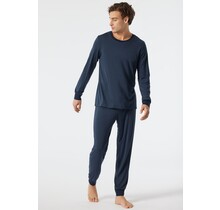 Schiesser Pyjama Long dark blue 178114 52/L