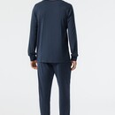 Schiesser Schiesser Pyjama long bleu foncé 178114 50/M