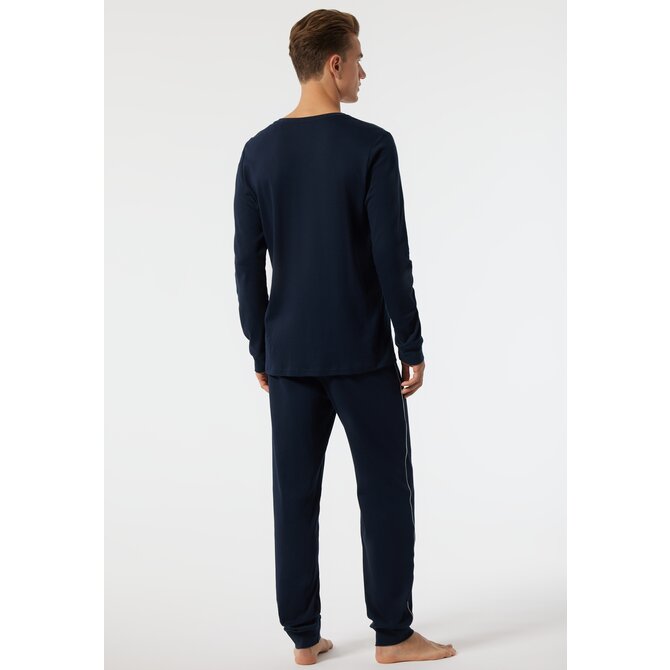 Schiesser Pyjama Long dark blue 178109 54/XL