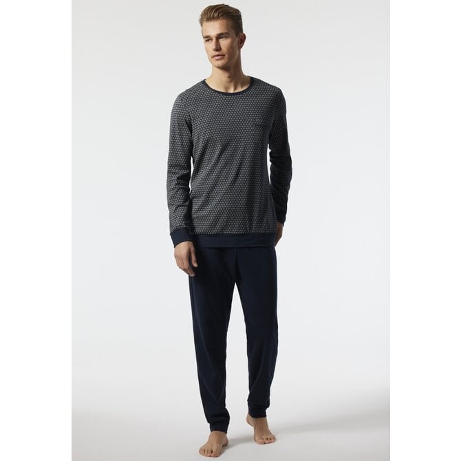 Schiesser Pyjama Long dark blue 178108 52/L