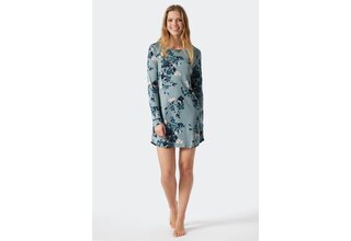 Schiesser Chemise de nuit 1/1 178059 bleu gris 44/XXL