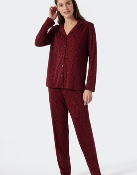 Schiesser Pyjama Long 178056 wine red 38/M