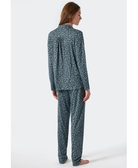 Schiesser Pyjama Long 178056 dark blue 44/XXL