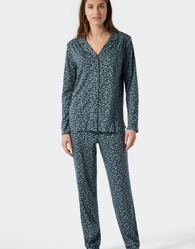 Schiesser Pyjama Long 178056 dark blue 44/XXL