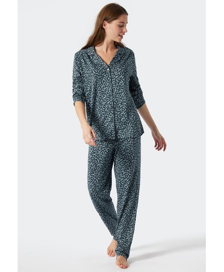 Schiesser Pyjama Long 178056 dark blue 44/XXL