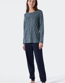 Schiesser Pyjama Long 178052 dark blue 42/XL