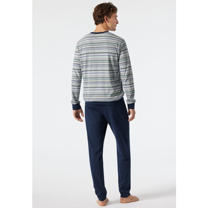 Schiesser Pyjama Long grey melange 178102 50/M