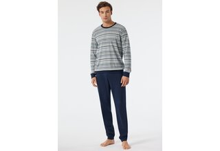 Schiesser Pyjama Long grey melange 178102 50/M
