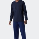 Schiesser Schiesser Pyjama long bleu roi 178096 48/S