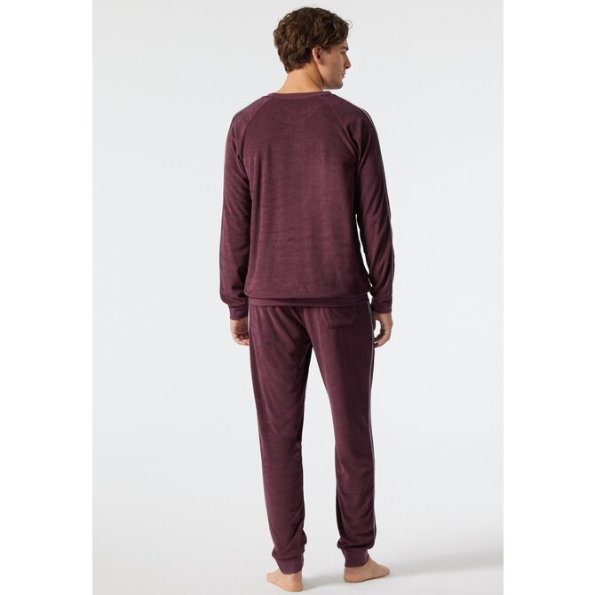 Schiesser Pyjama long rouge vin 178036 56/XXL