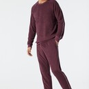 Schiesser Schiesser Pyjama long rouge vin 178036 48/S