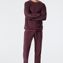 Schiesser Schiesser Pyjama long rouge vin 178036 48/S