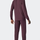Schiesser Schiesser Pyjama Long wine red 178032 54/XL