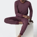 Schiesser Schiesser Pyjama Long wine red 178032 48/S