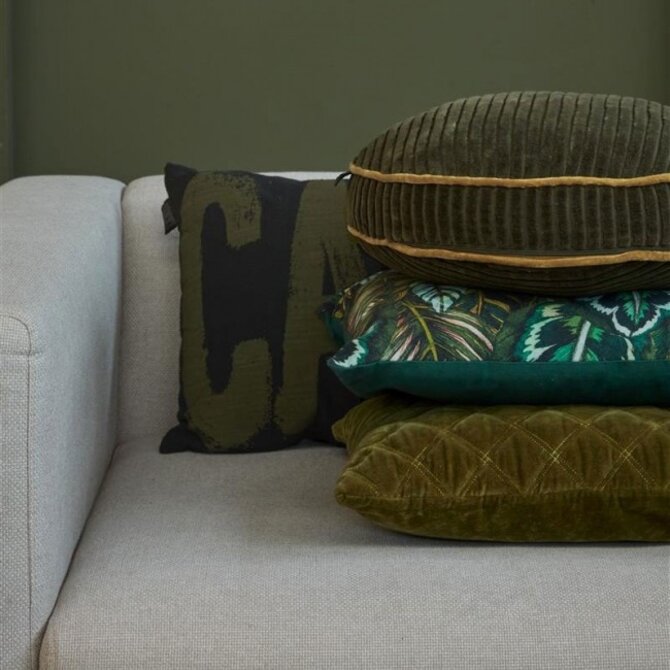 KAAT Amsterdam Perdy sierkussen Olive Green