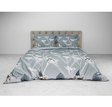 Heckett & Lane Blog Housse de couette 200x200/220 Frost Blue